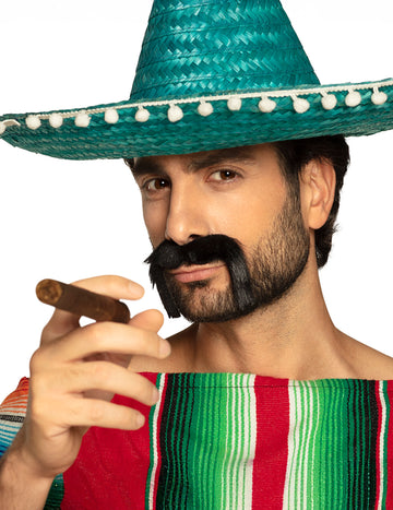 Odrasli crni meksički brkovi