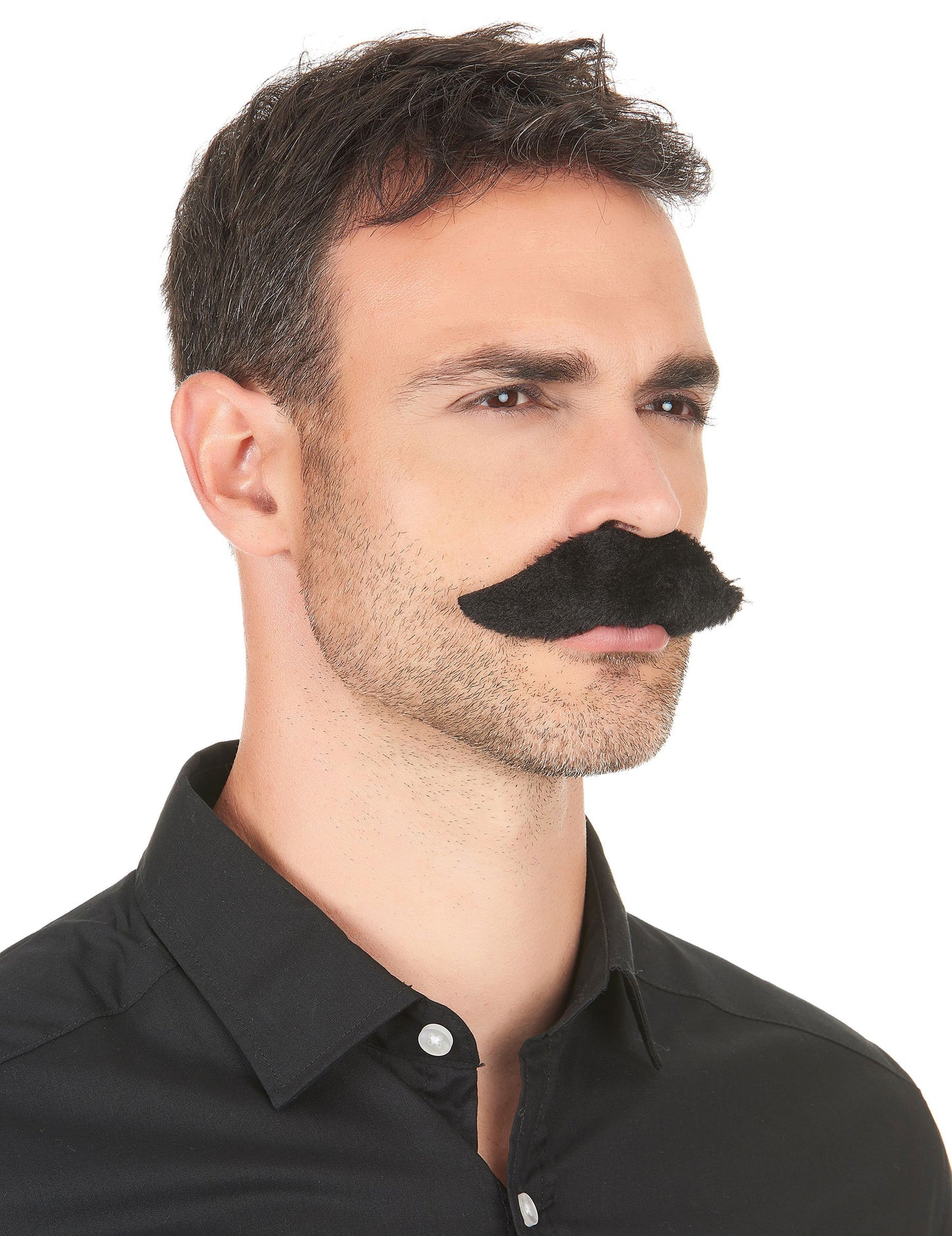 Moustache adhésive pour adulte noire