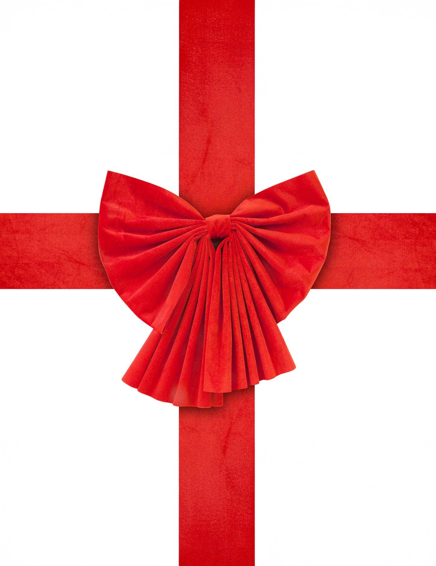 Divovska crvena baršunasta mašna za vrata 52 x 52 cm