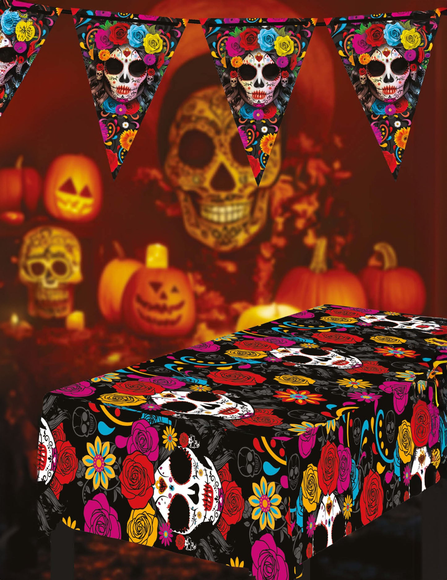 Catrina Dia de los Muertos 137 x 274 cm stolnjak