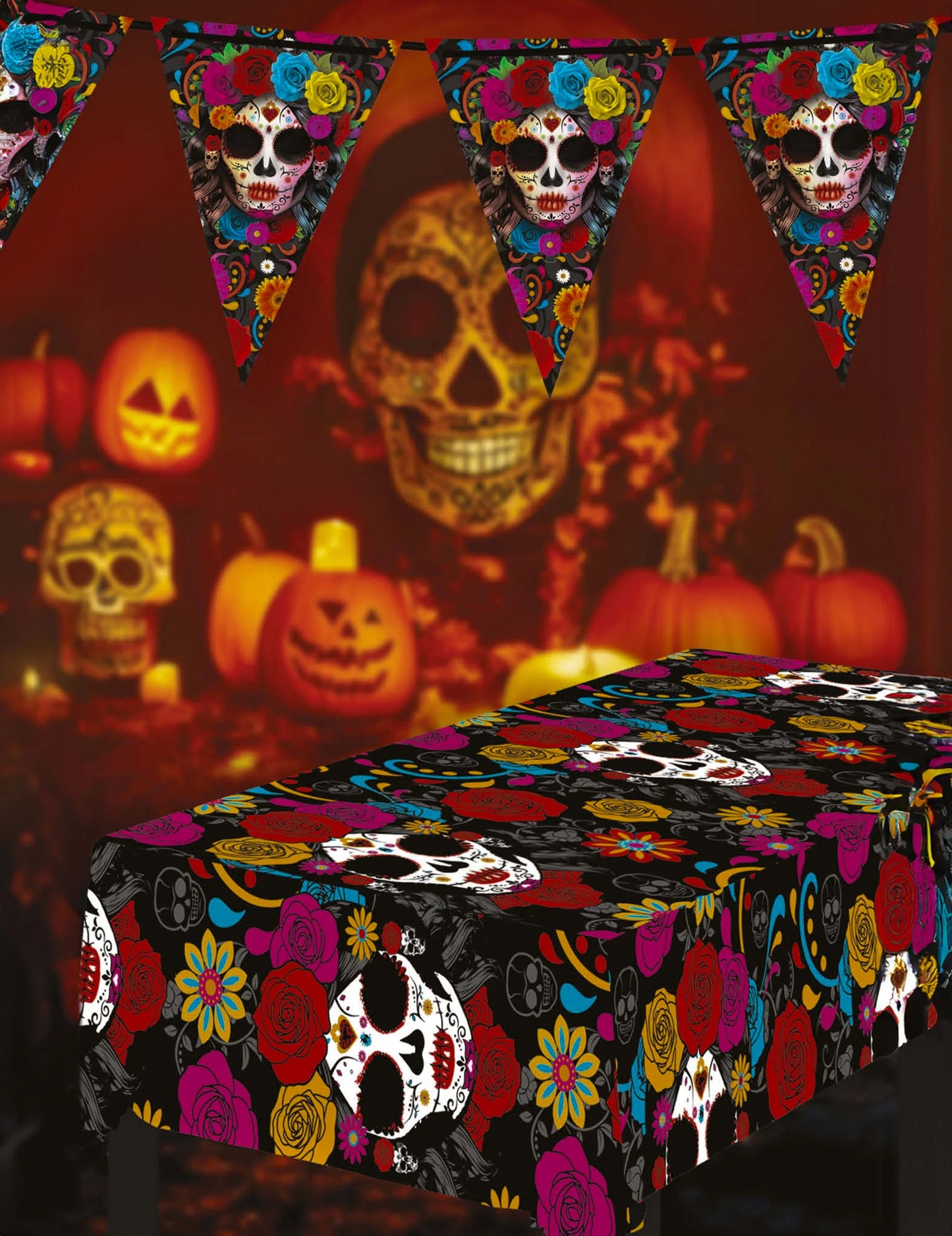 Catrina Dia de los Muertos 137 x 274 cm stolnjak