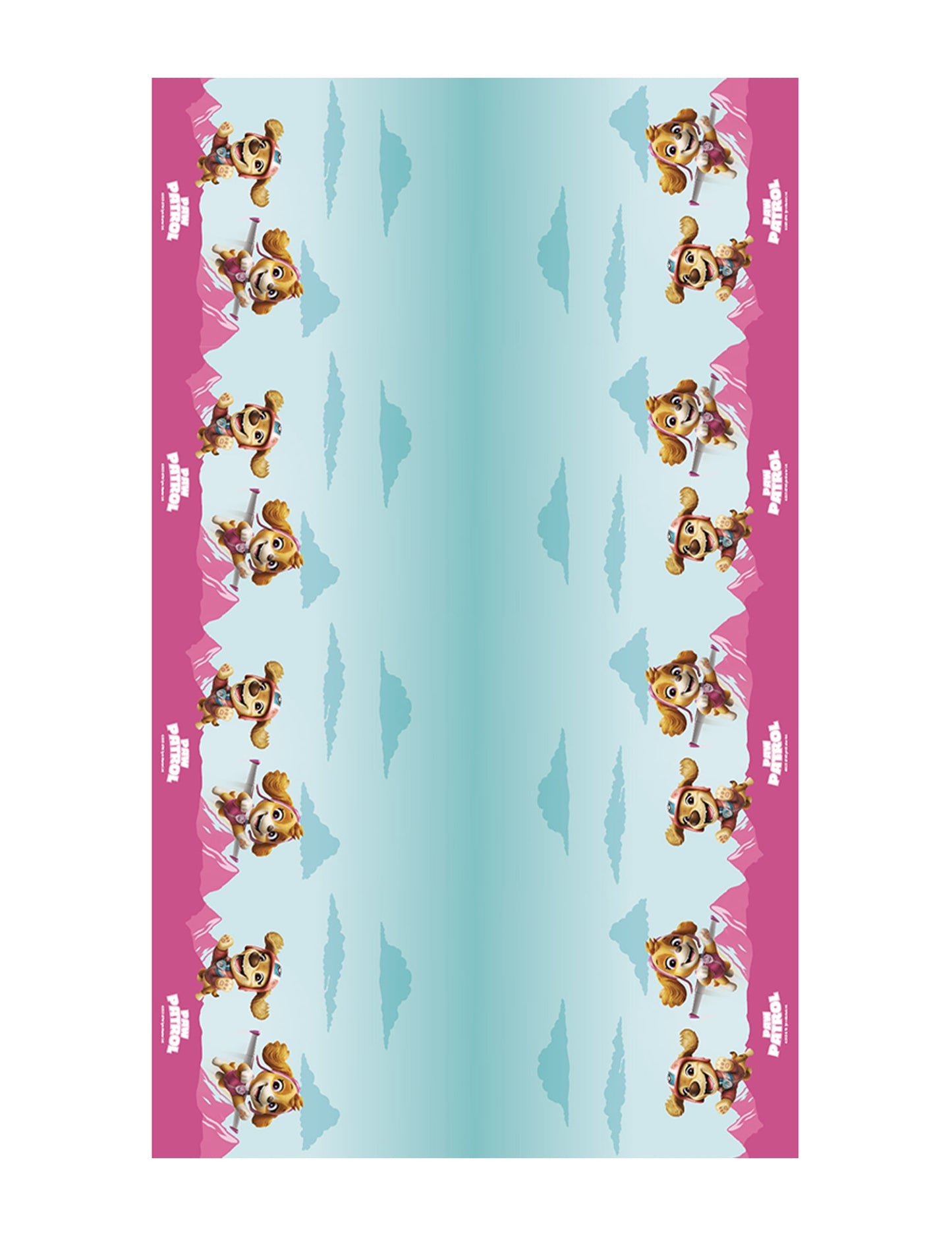 Nappe en papier rose Pat'patrouille™ 1,36 x 2,28 m