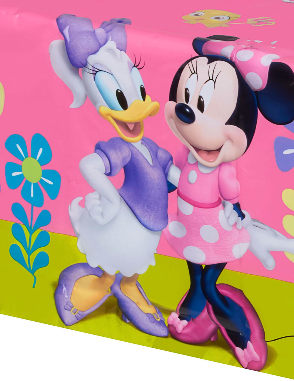 Krupni plan Minnie i Daisy na stolnjaku Minnie Happy