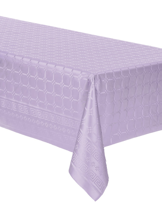 Nappe en rouleau papier damassé lilas épais