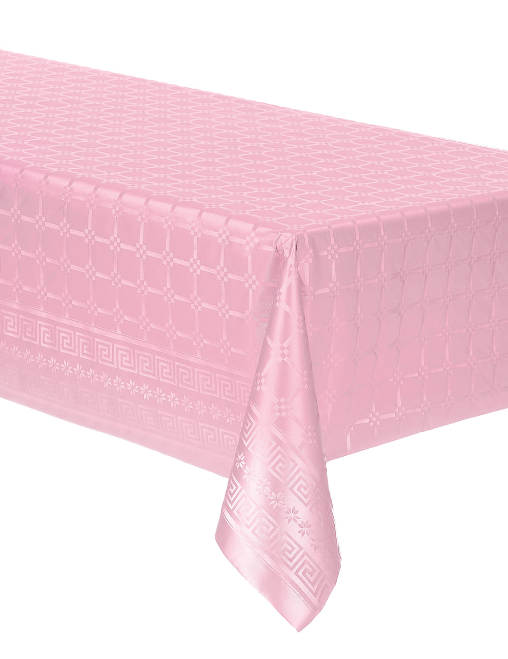 Nappe en rouleau papier damassé rose pastel