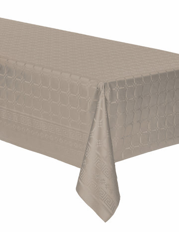 Nappe en rouleau papier damassé pour fête taupe