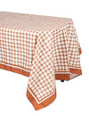 Stolnjak od tkanine s auburn vichy uzorkom Cottage Living 140 x 240 cm