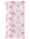 Nappe en tissu Halloween ensanglanté blanche et rouge