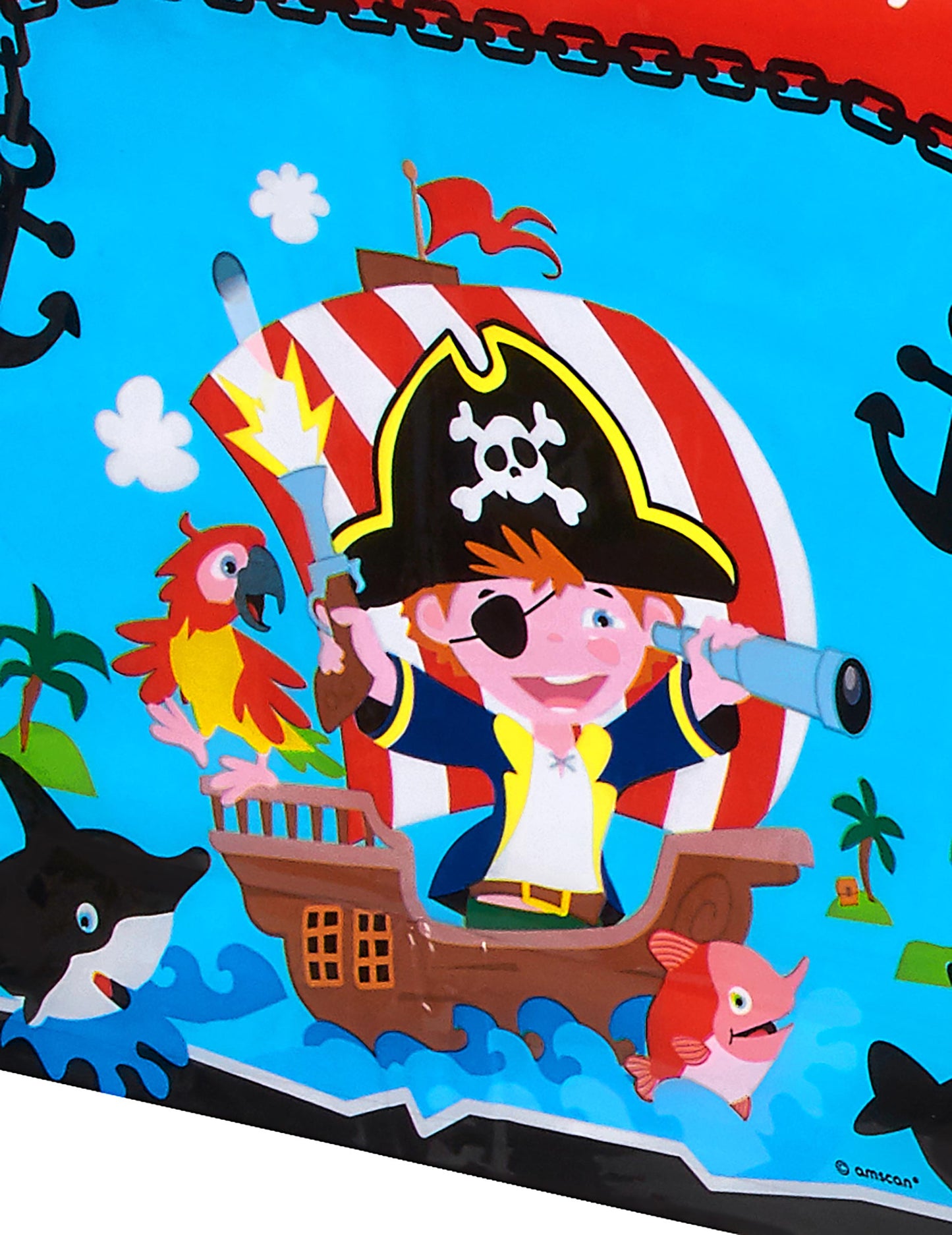 Plastični stolnjak s piratskim motivom 120 x 180 cm za rođendan 