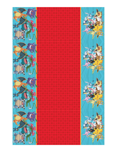 Nappe en plastique Pokémon Next Generation pour enfant rouge et bleue