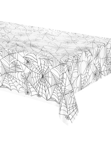 Prozirni plastični stolnjak Halloween Spider platno 137 x 274 cm