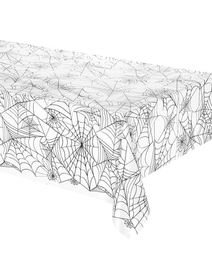 Prozirni plastični stolnjak Halloween Spider platno 137 x 274 cm
