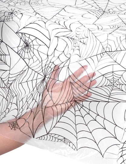 Prozirni plastični stolnjak Halloween Spider platno 137 x 274 cm