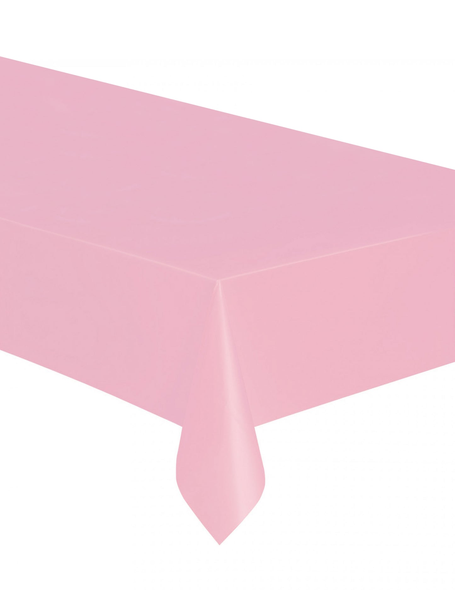 Nappe rectangulaire en plastique rose clair