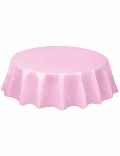 Svijetlo ružičasta okrugla plastična tableta 213 cm