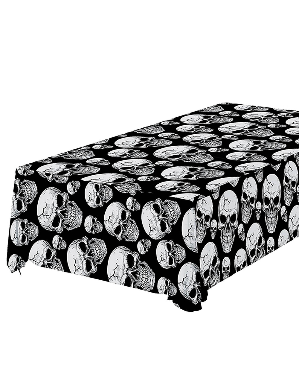 Nappe tête de mort noir et blanc
