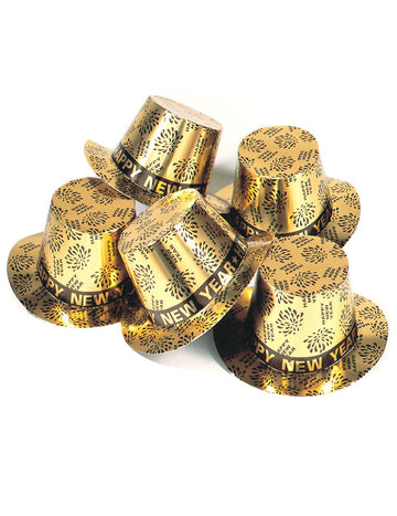 Zlatni šeširi sretna nova godina