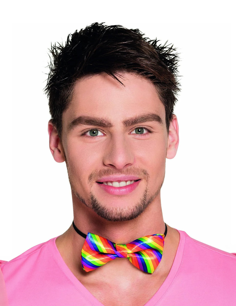 Noeud papillon multicolore pour adulte arc-en-ciel