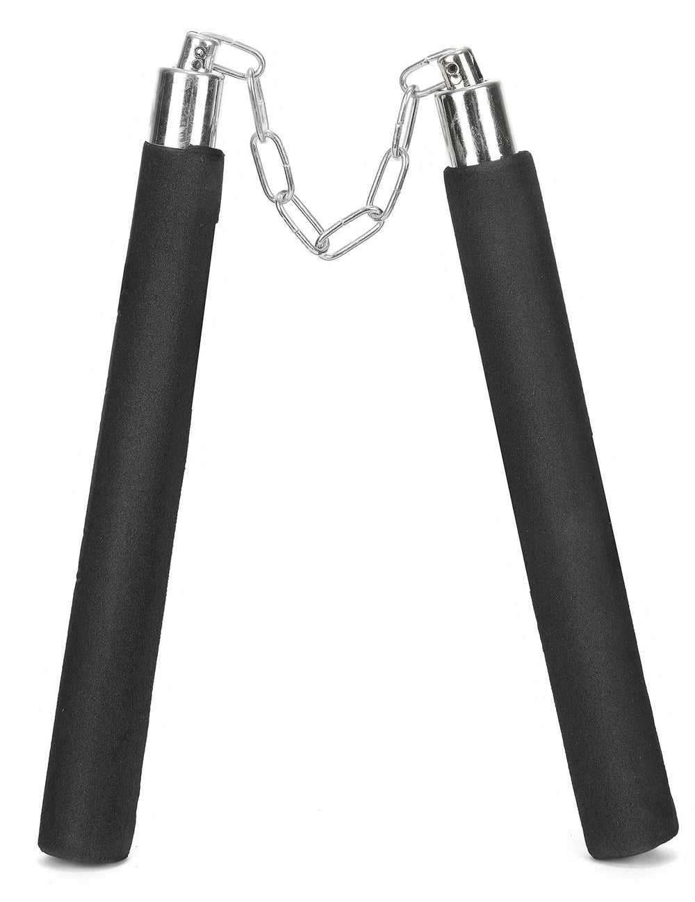 Nunchaku od pjene crna s lančićem srebrne boje