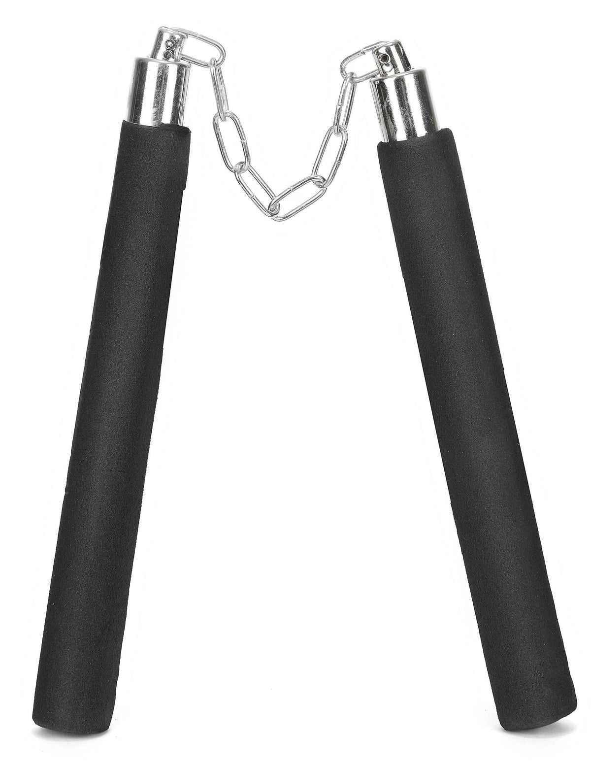 Nunchaku od pjene crna s lančićem srebrne boje