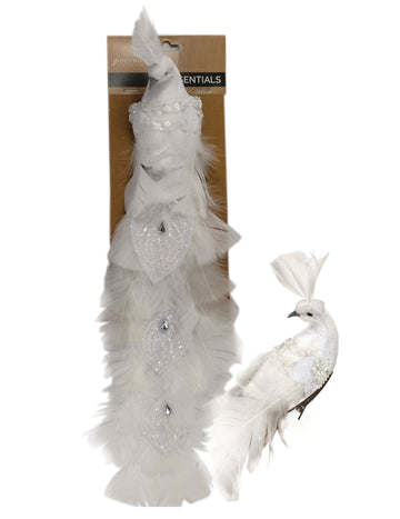 Bijela ptica na isječku 36 cm perje