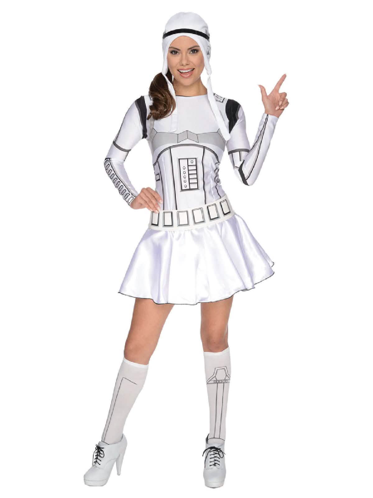 Kostim haljina Stormtrooper Stars Wars™ za žena bijela i crna