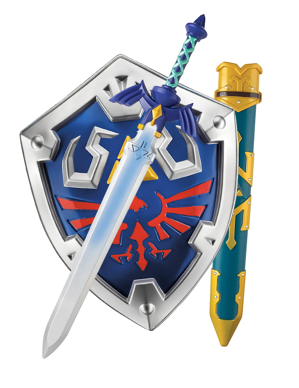 Paket štita i mača Link Legend of Zelda za dijete plava i srebrna