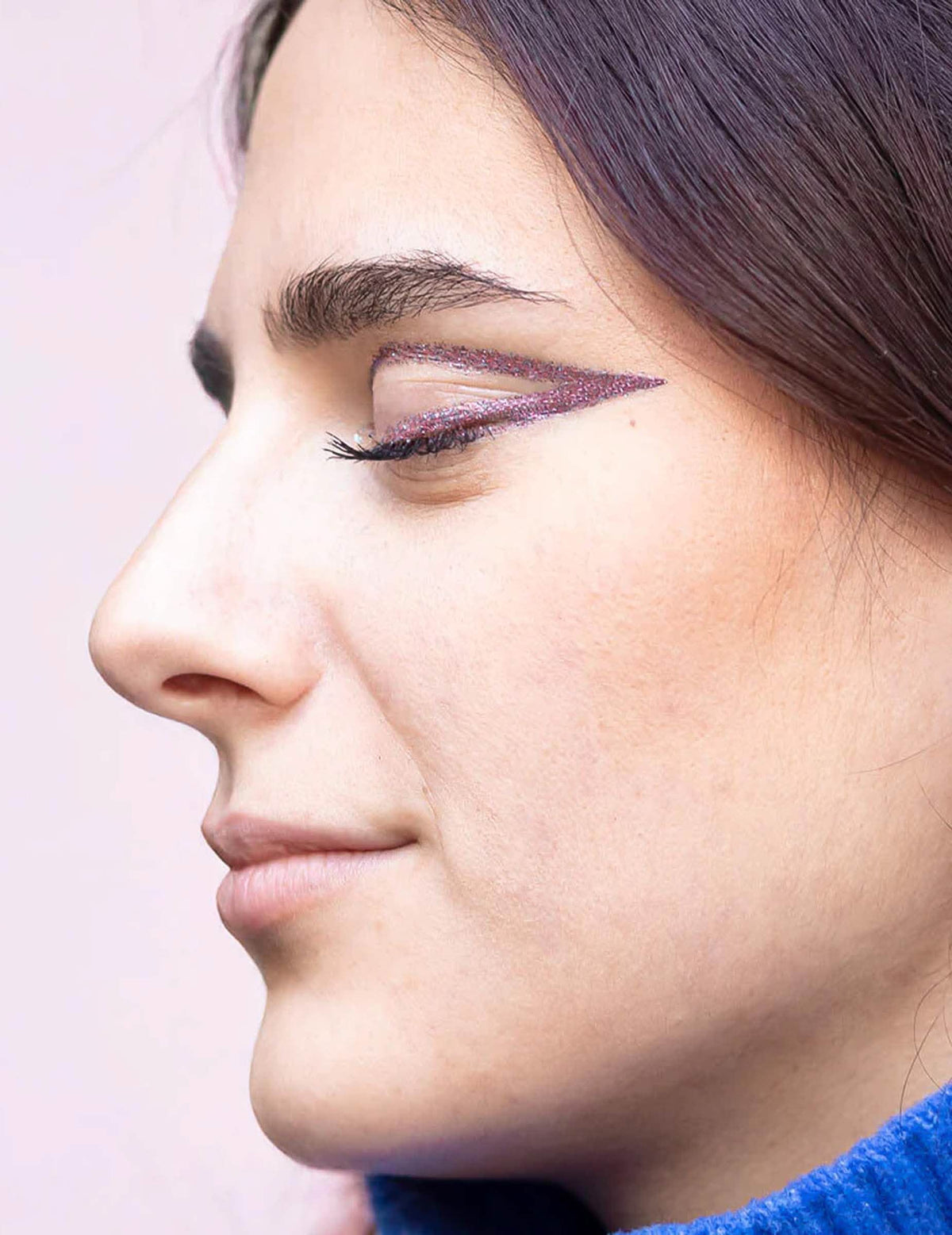 Paillettes biodégradables Supernova pour adulte violettes et roses