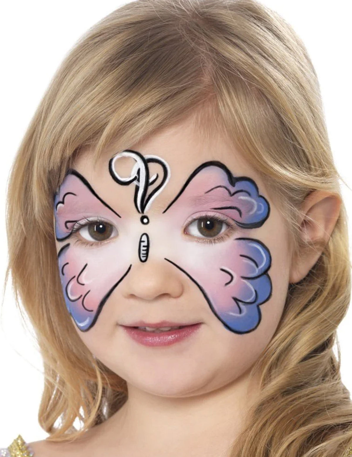 Exemple de maquillage de papillon de la palette de maquillage effets spéciaux pour adulte et enfant