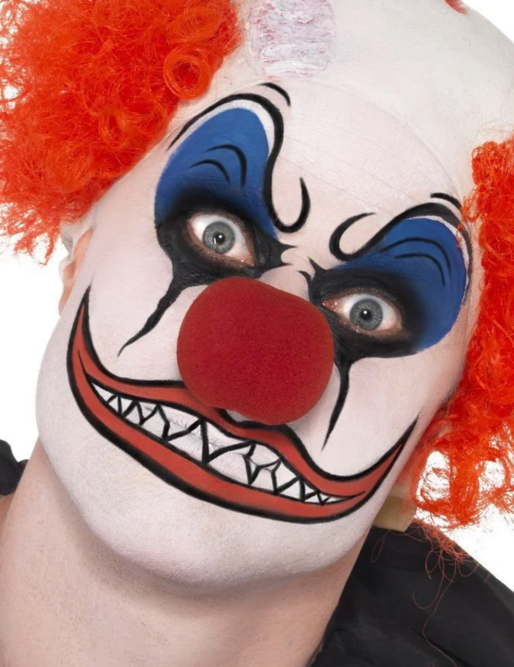 Exemple de maquillage de clown terrifiant de la palette de maquillage effets spéciaux pour adulte et enfant