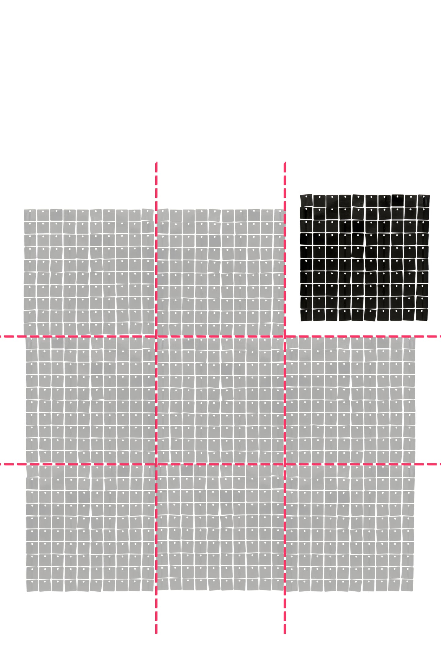 Sjajna crna pozadinska ploča 30 x 30 cm