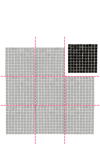 Sjajna crna pozadinska ploča 30 x 30 cm