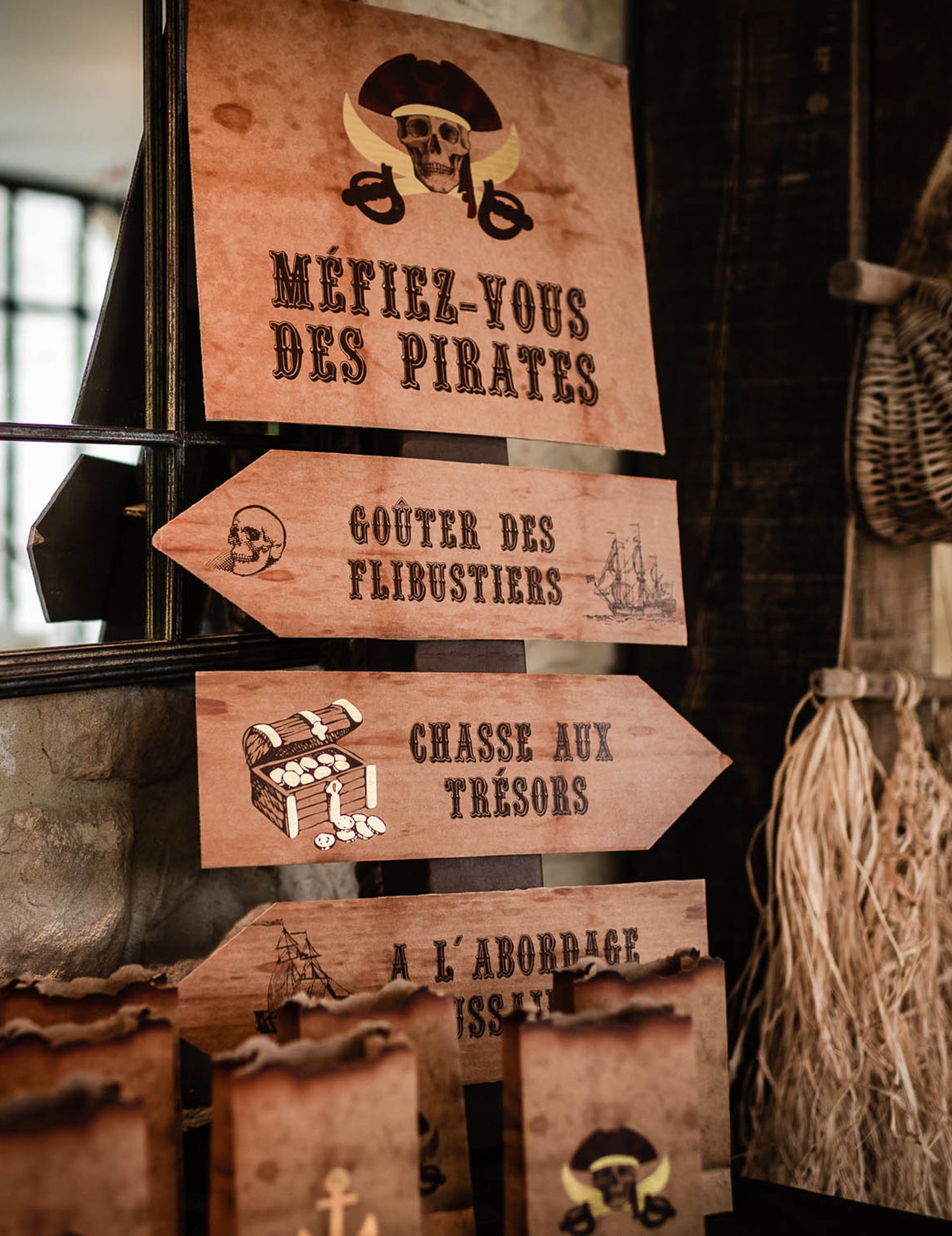 Smjera strelica Pirate Kraft 75 x 40 cm