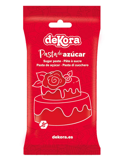 Spremna za upotrebu 250 g crvene šećerne paste bez glutena
