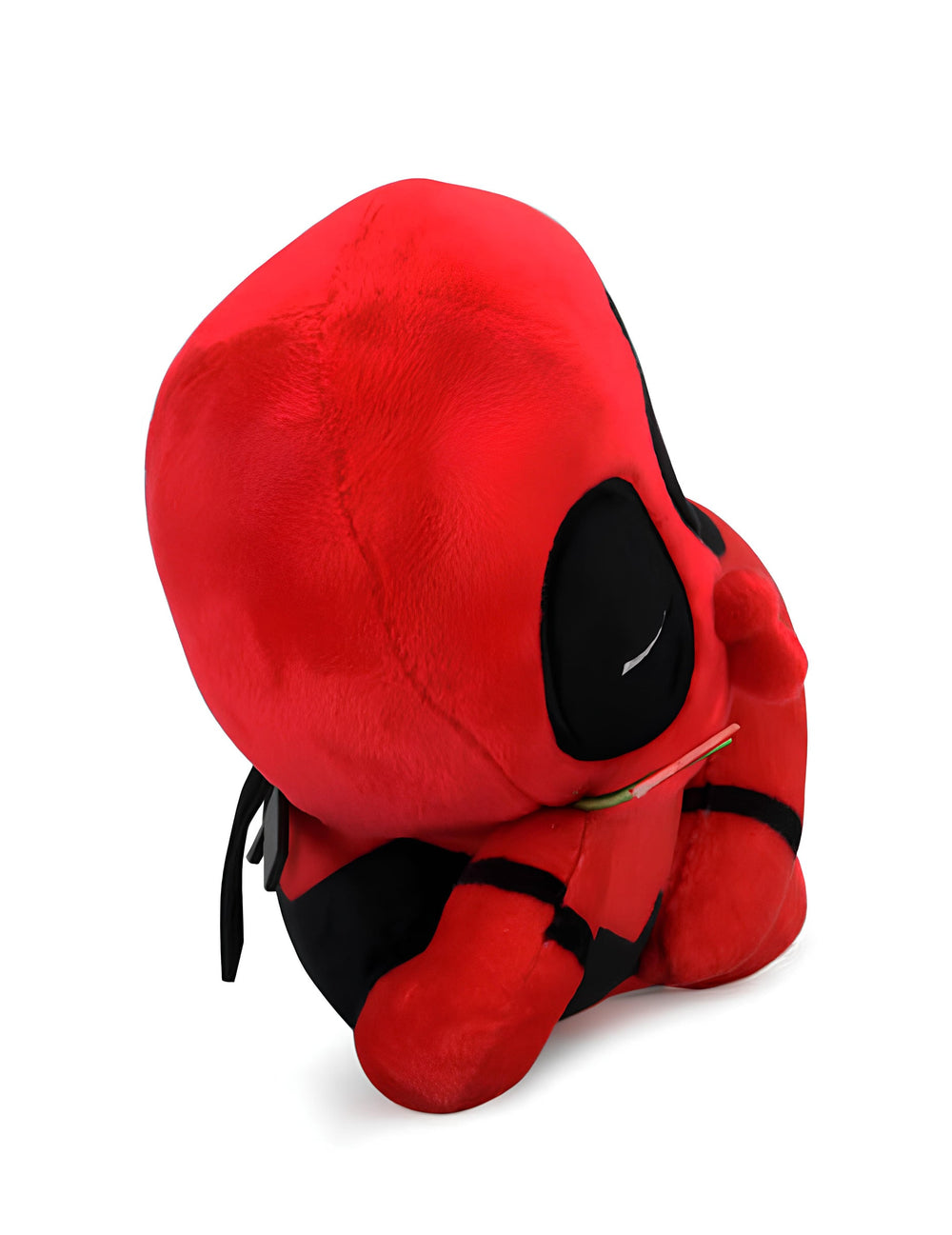 Vue de dos de la Peluche Deadpool charmeur