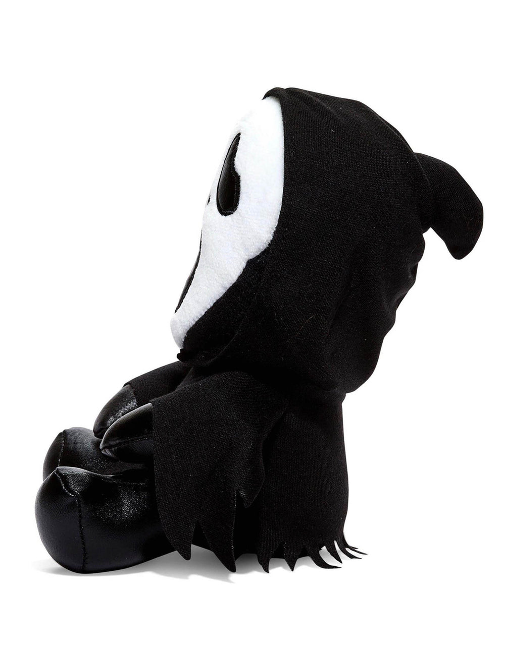 Vue de profil de la peluche Scream Ghostface