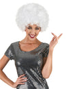 Perruque afro pour adulte blanche
