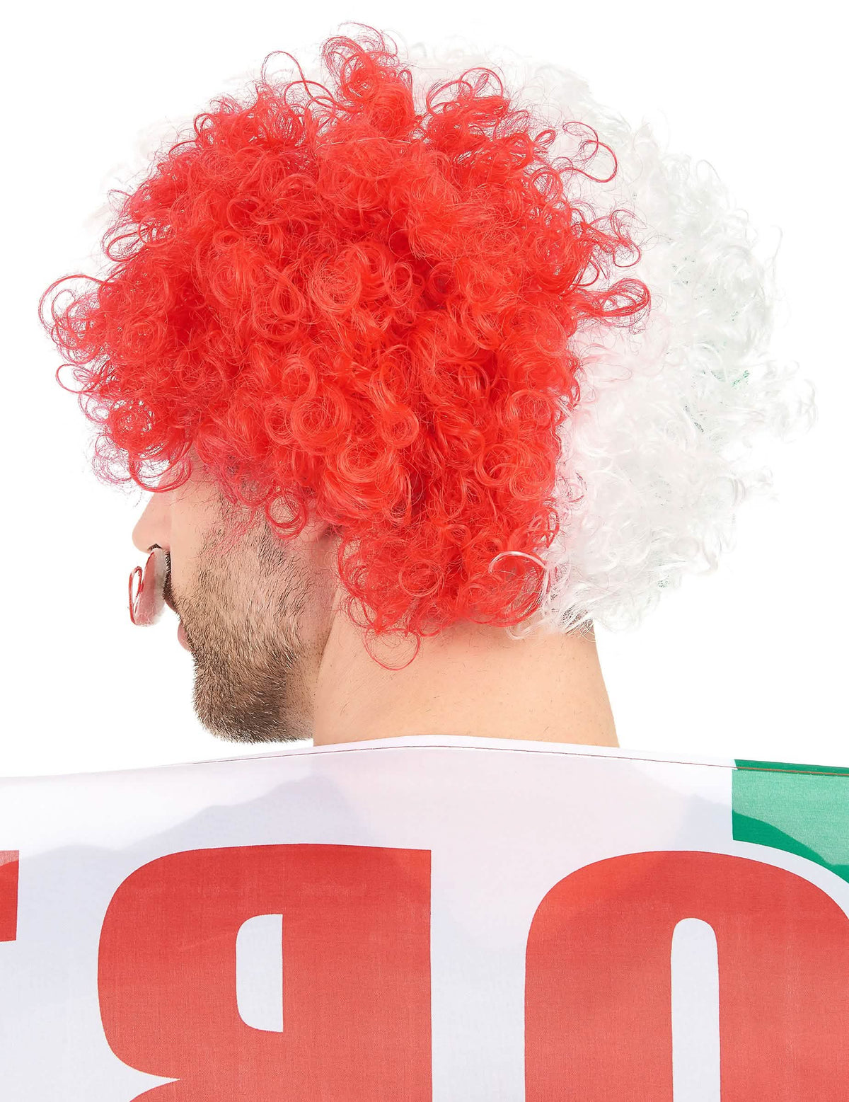 Pogled iz profila afro perike italija