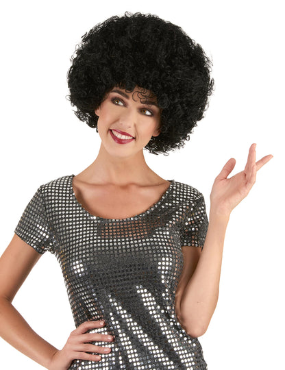 Afro perika za odrasle crne boje udobna