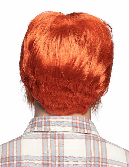 Crveni čovjek i brkovi perika