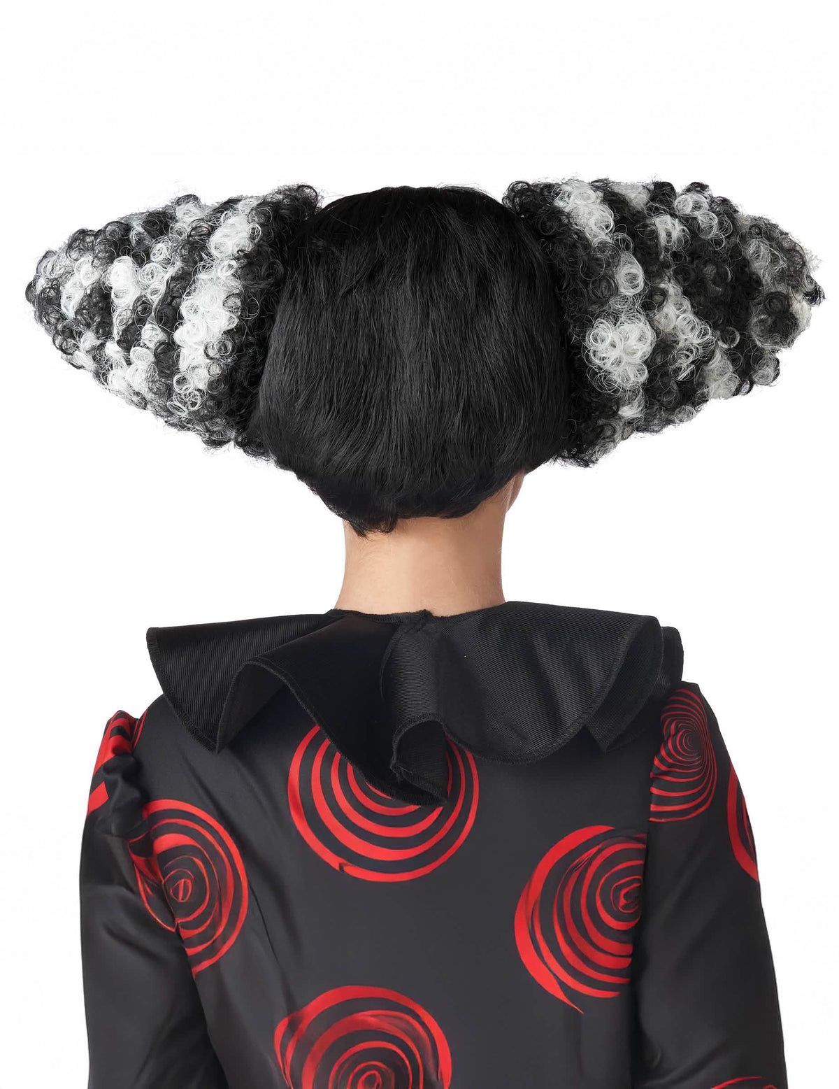 Vue de dos de la perruque de clown maléfique