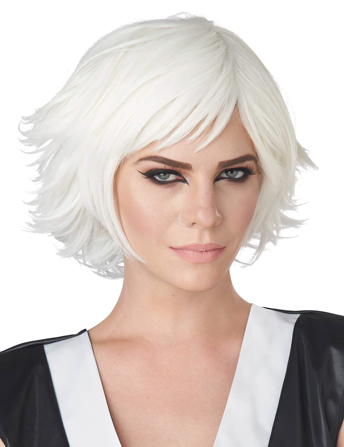 Prednji pogled na kratku periku cosplay za odrasli