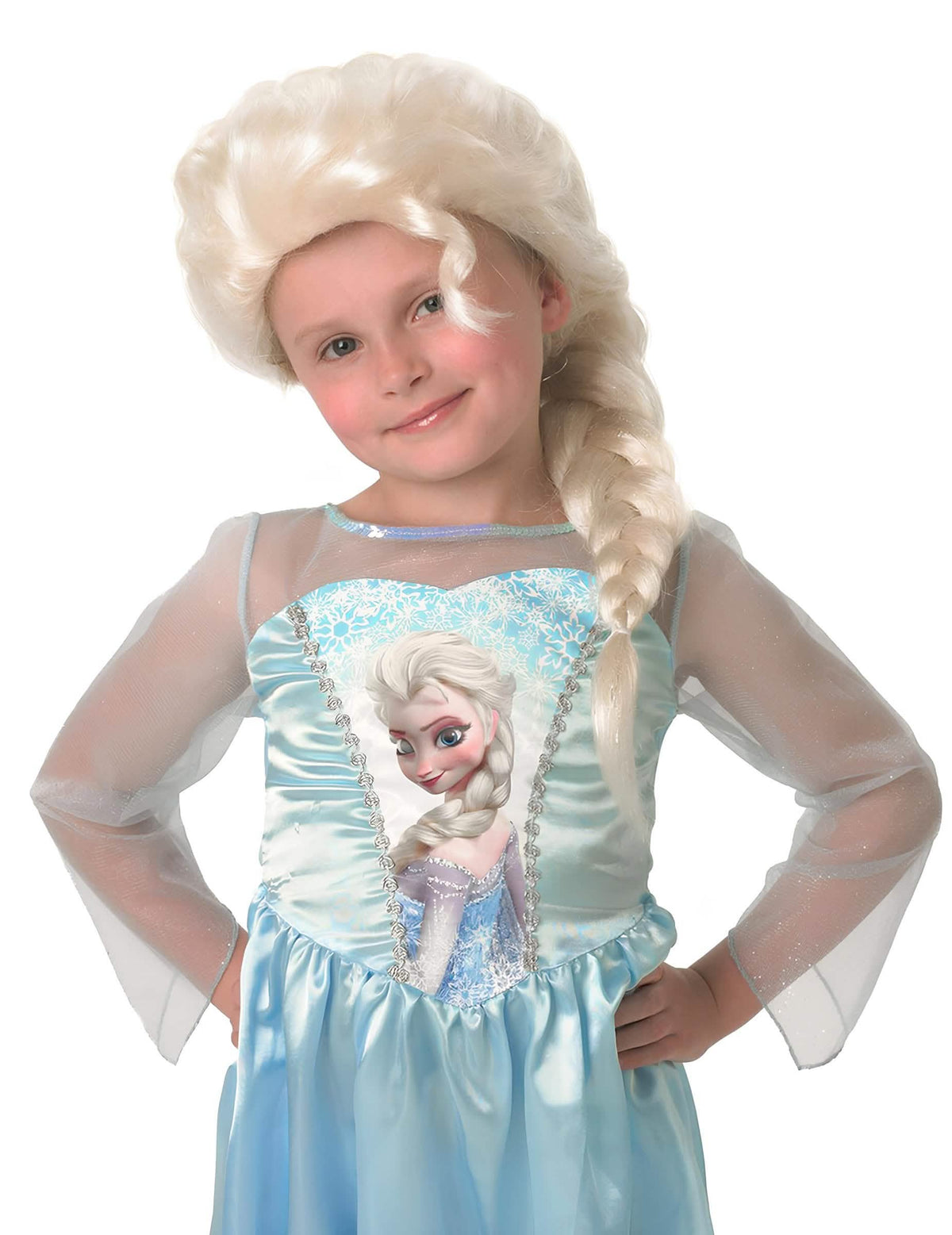 Elsa perika Frozen za platinasto plavu djevojčica s pletenicama