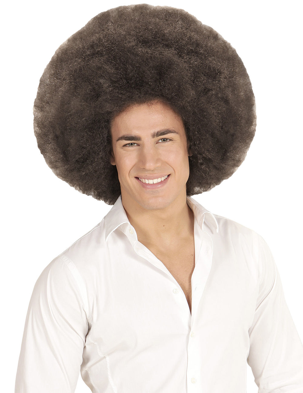 Perruque extra volume afro pour adulte marron