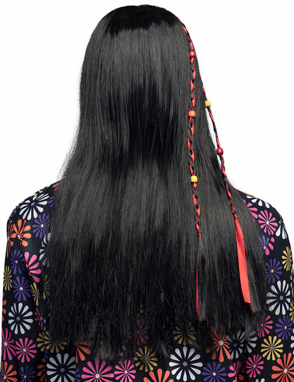 Crni hipi muška perika