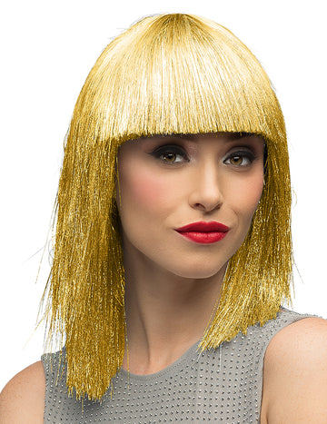 Ženska zlatna iridescentna perika