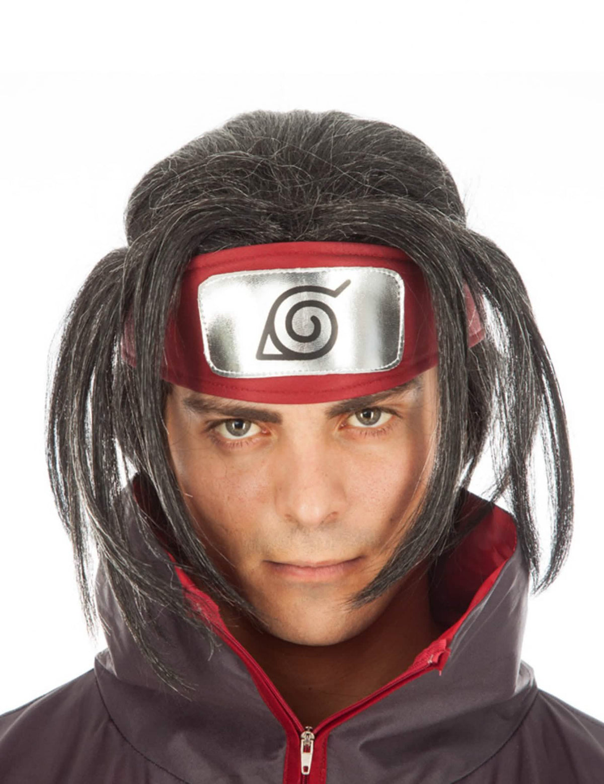 Perika Itachi Naruto™ za odrasli crna s crvena trakom za glavu