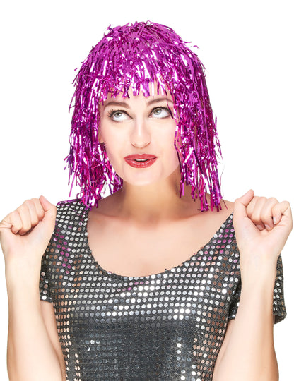 Metalna perika za odrasle Fuchsia