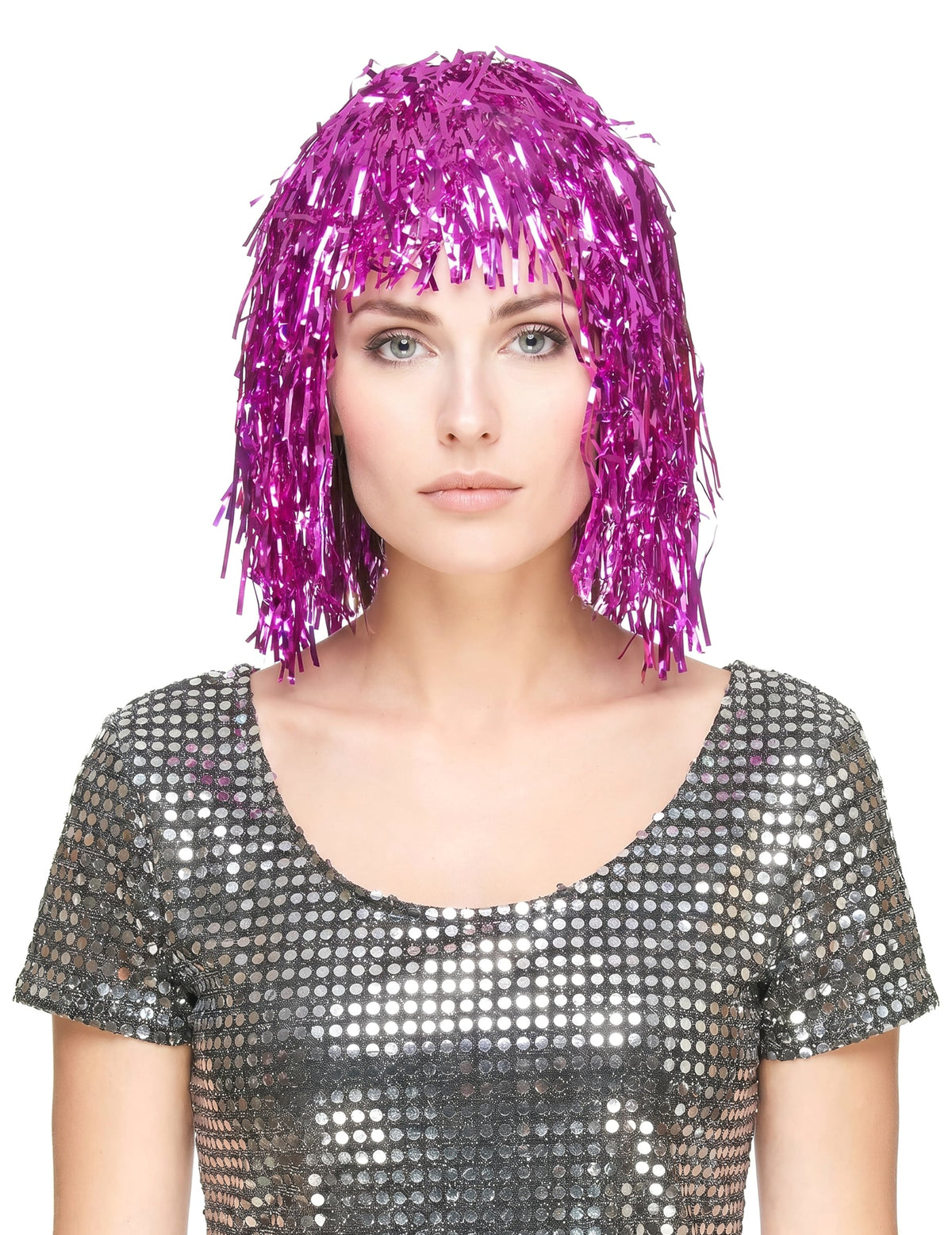 Metalna perika za odrasle Fuchsia