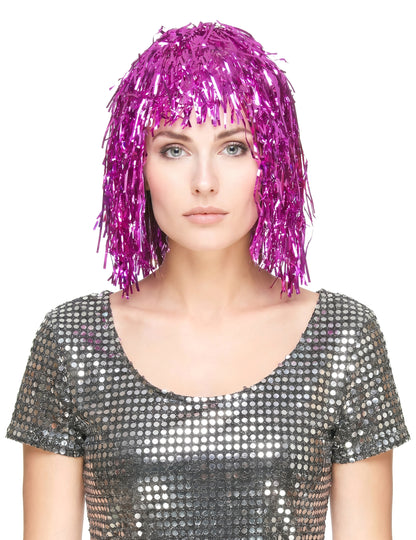 Metalna perika za odrasle Fuchsia